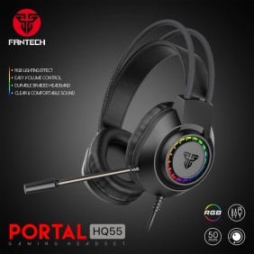 Fantech HQ55 PORTAL Gaming Headset with RGB Illumination and Crystal Clear Audio