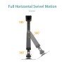 KALOC KLC-M520 Wall Mount Adjustable Single Monitor Arm with Internal Gas Spring technology, for Screens 17 to 35 Inches