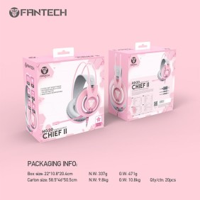 Fantech HG20 CHIEF II, Pro Gaming Headset Pink Sakura Edition