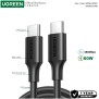 UGREEN USB-C to USB-C PD60W Fast Charge Cable, Available in 0.5M, 1M, 1.5M, 3M - US286 50996 50997 50998 60788