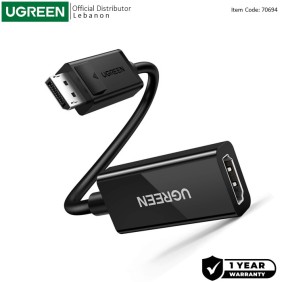 UGREEN 4K Display Port Male to HDMI Female Converter - MM137 70694