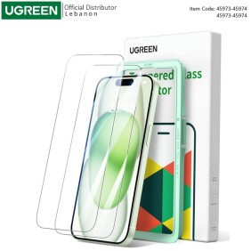 UGREEN (2 Pack) HD Screen Tempered Protective Film For iPhone 15/16 - 25587 25591 25589 25593 45973 45974