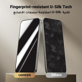 UGREEN Full Coverage Privacy HD Screen Tempered Protective Film For iPhone 16 - 45975 45976