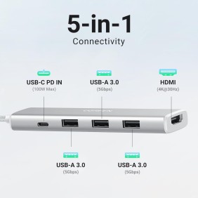 UGREEN REVODOK 5-in-1 USB-C HUB Docking Station with Power Port CM478 35580 35581 35582