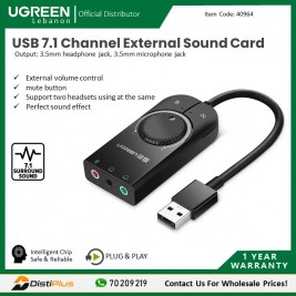 USB 7.1 External Sound Card UGREEN CM129 - 40964