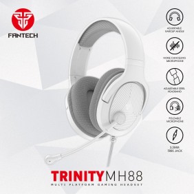 Fantech MH88 TRINITY Gaming Headset, Comfortable Fit, Multiplatform Compatibility