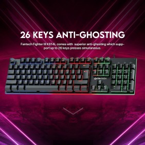 FANTECH Gaming Bundle Keyboard K614L + Mouse VX9S + Mouse Pad MP35