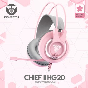 FANTECH Gaming Bundle Keyboard K613L + Mouse VX7 + Headset HG20 + Mouse Pad MP35 (Pink Sakura Edition)