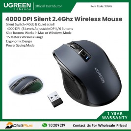 4000 DPI Silent 2.4Ghz Wireless Mouse UGREEN MU006 - 90545
