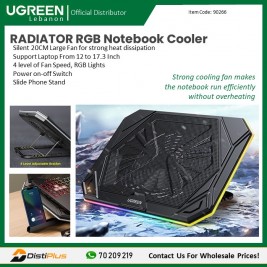 RADIATOR Multifunctional RGB Notebook Cooler with Silent 20CM Fan UGREEN LP250 - 90266