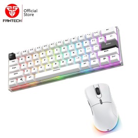 FANTECH Gaming Bundle Wireless Keyboard MK857 + Mouse XD5 (White))