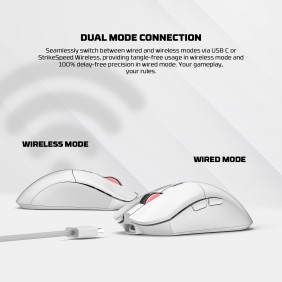 Fantech WGC5S BLAKE S Dual Mode Wired & Wireless Gaming Mouse with Built-in Battery