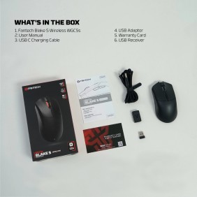 Fantech WGC5S BLAKE S Dual Mode Wired & Wireless Gaming Mouse with Built-in Battery