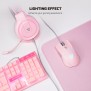 Fantech P51 Gaming Set 5in1: Keyboard + Mouse + Mousepad + Headset + Stand Headset, RGB Lighting, Gaming Bundle (Pink)